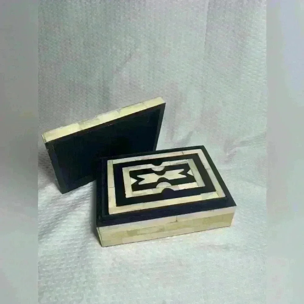Bella Bone Inlay Jewelry Box Set - Picture 2 of 5